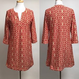 Jude Connally Holly Tunic Dress Ornate Print